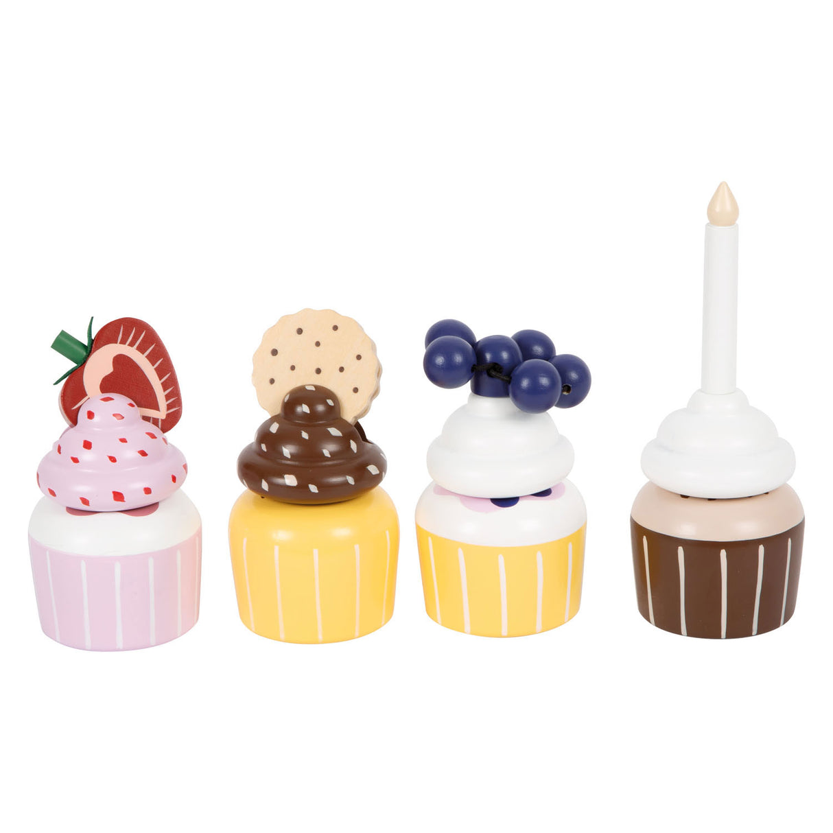 Small Foot Houten Speeleten Etagere met Cupcakes, 13dlg.