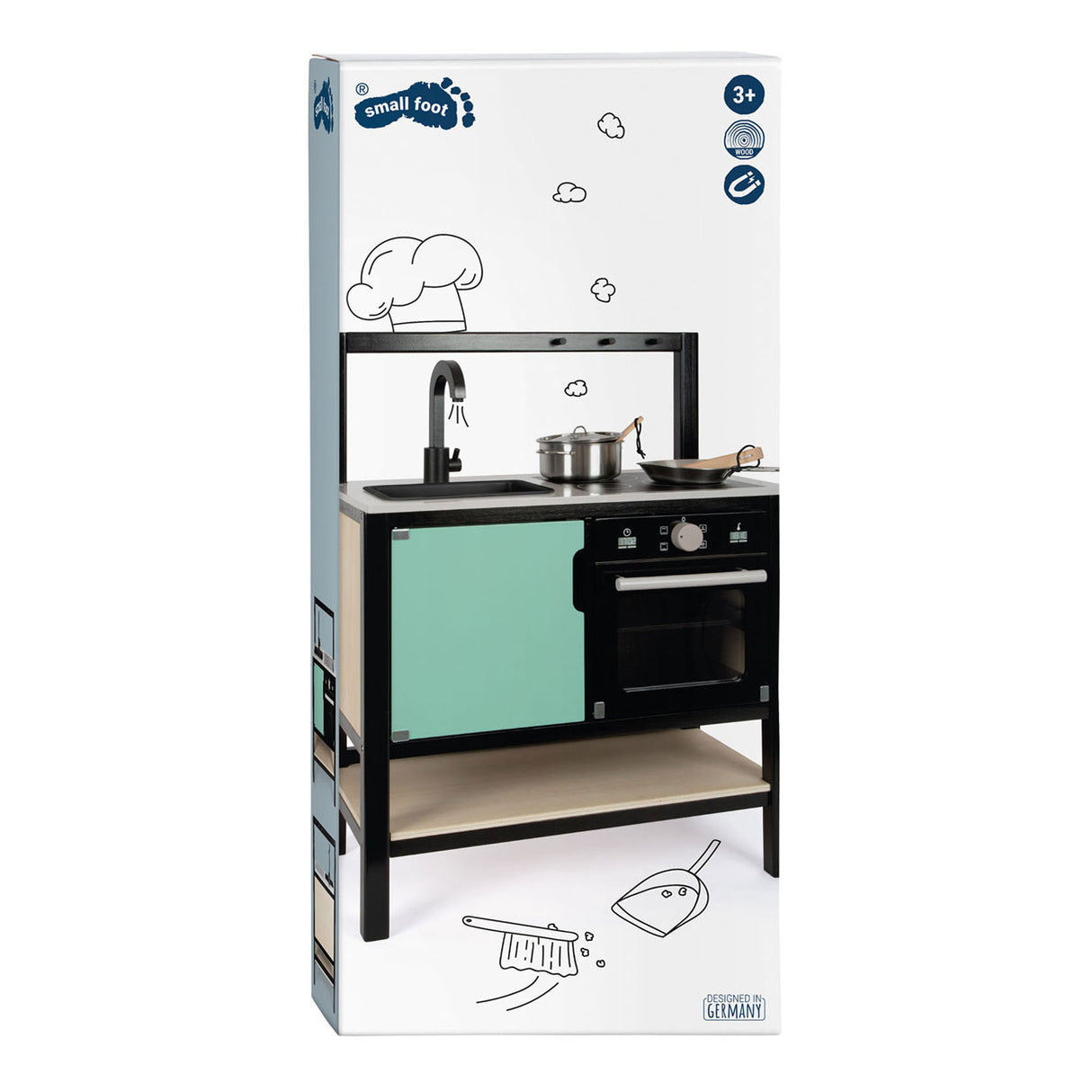 Small Foot Houten Speelkeuken Industrieel, 6dlg.