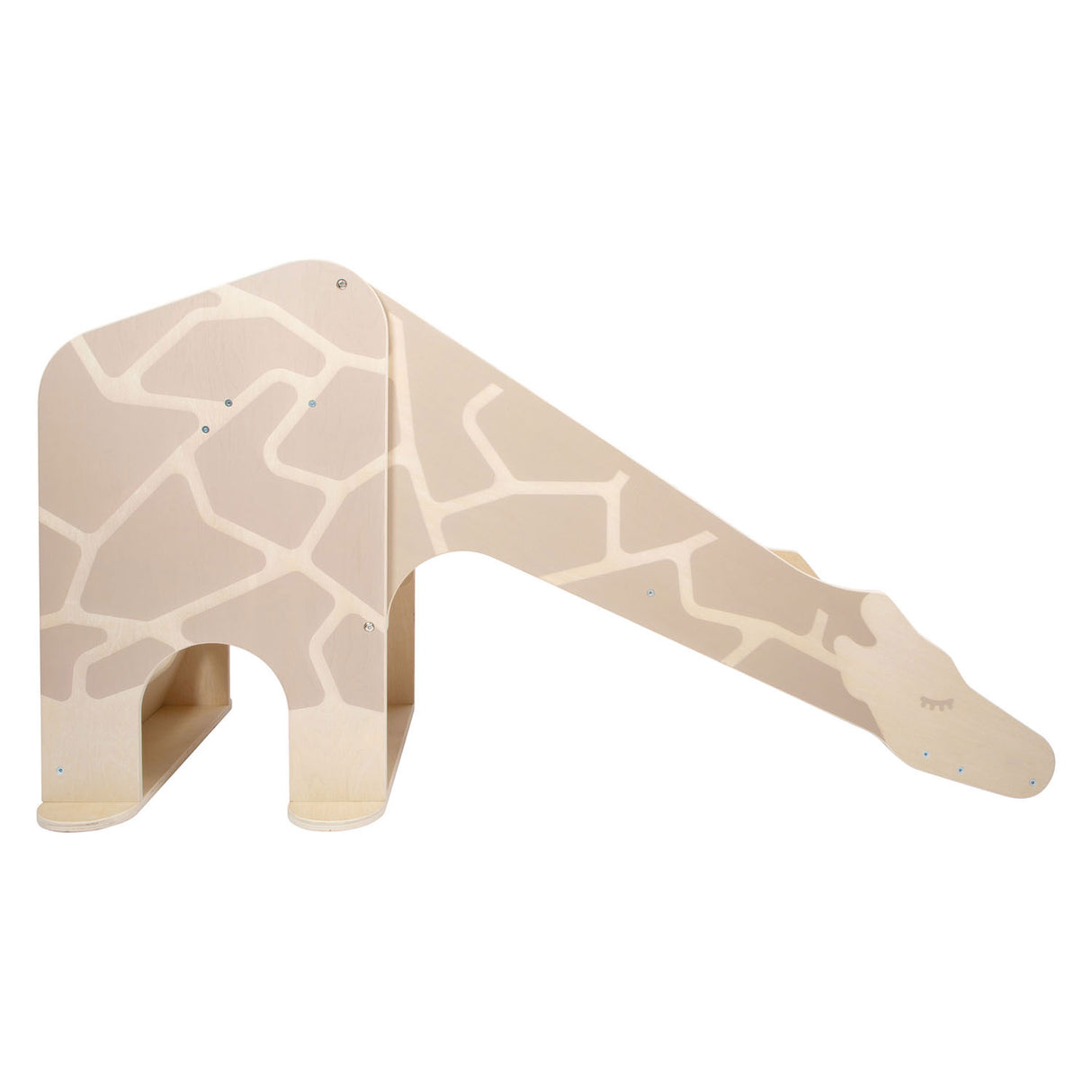 Small foot wooden indoor slide giraffe wildlife