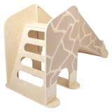 Small foot wooden indoor slide giraffe wildlife