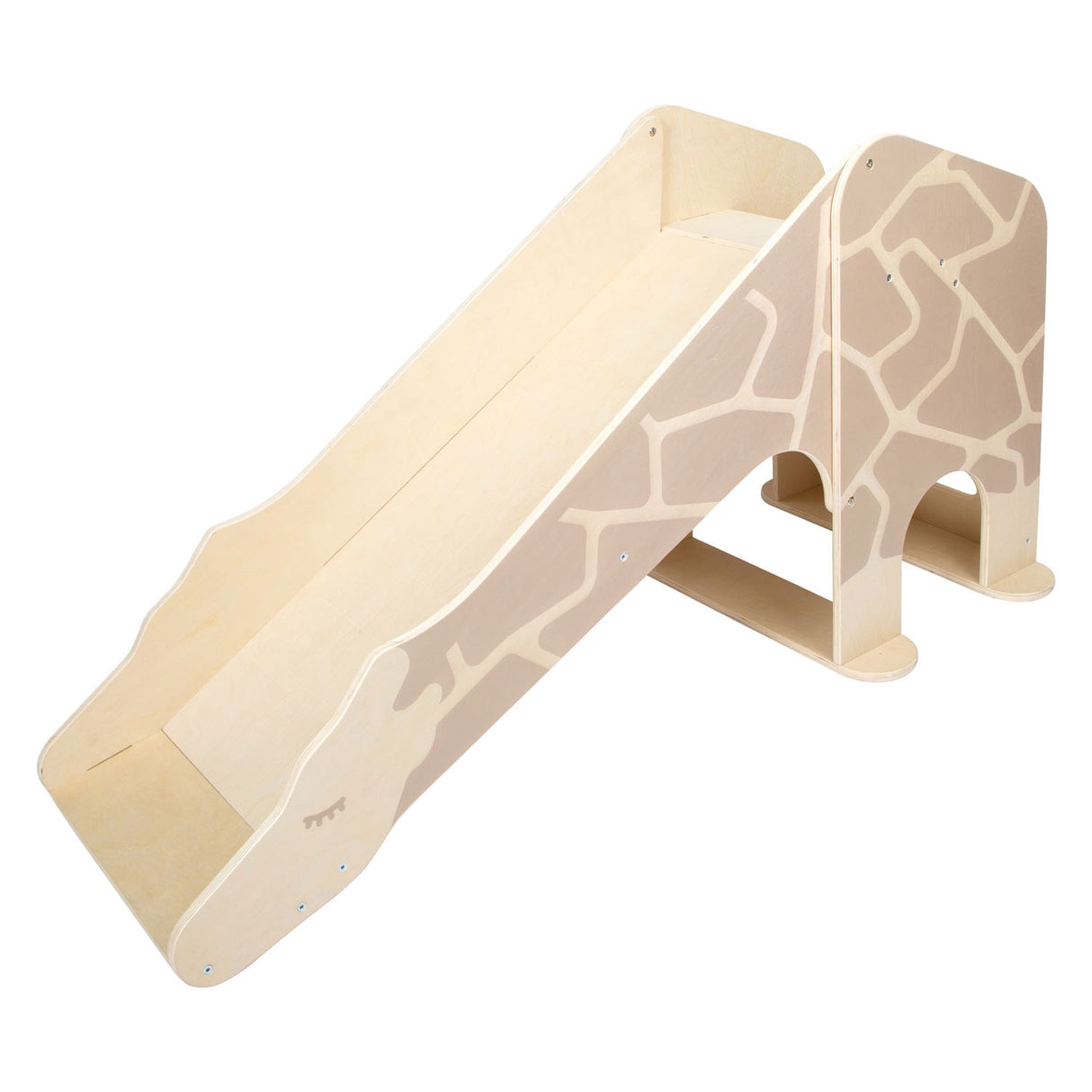 Small foot wooden indoor slide giraffe wildlife