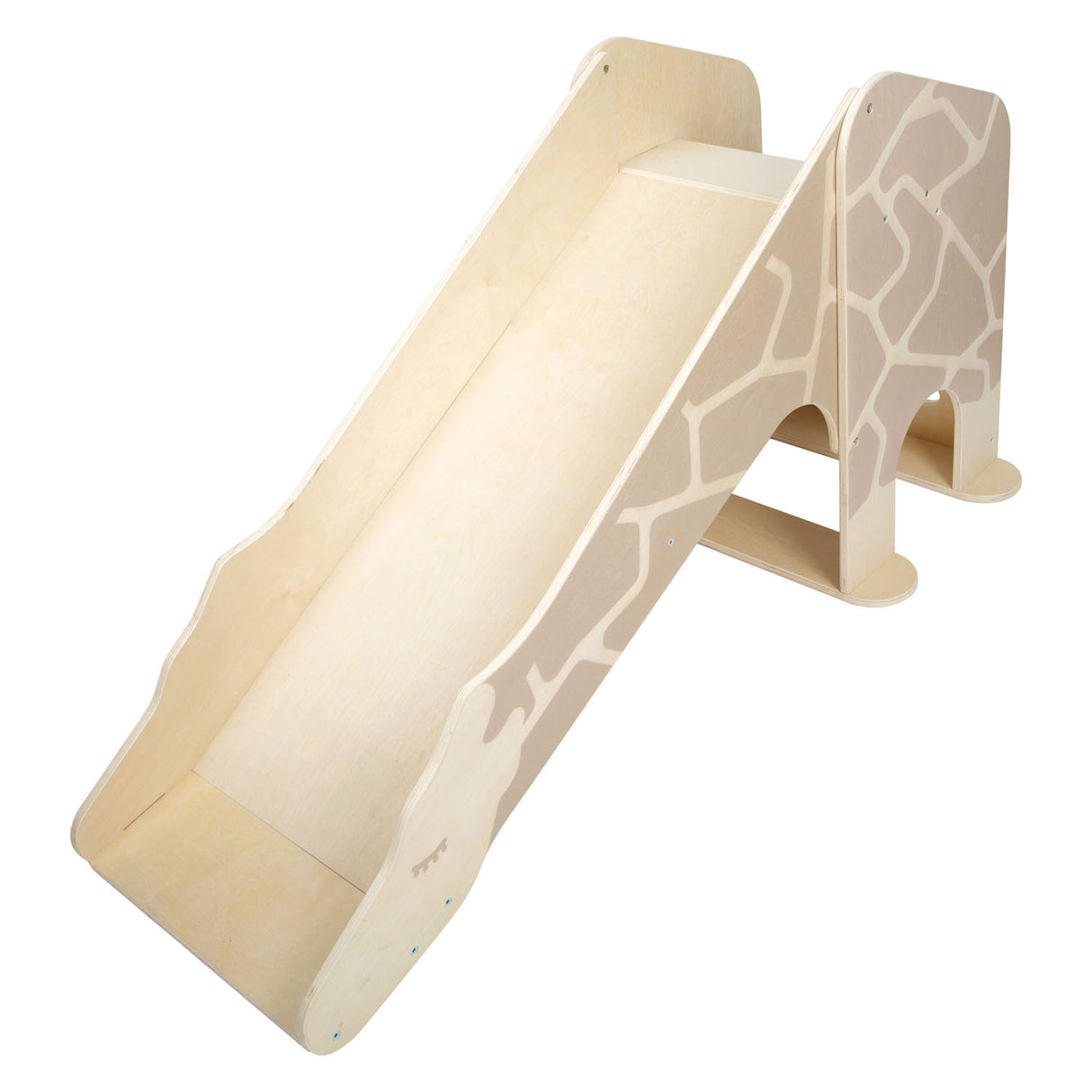 Small foot wooden indoor slide giraffe wildlife