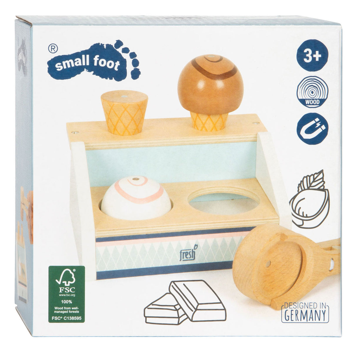 Small Foot Houten Compacte Ijskraam Fresh, 6dlg.