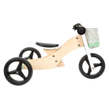 Small Foot - Wooden Training Tricycle Balance Bike 2-in-1 Sage Green