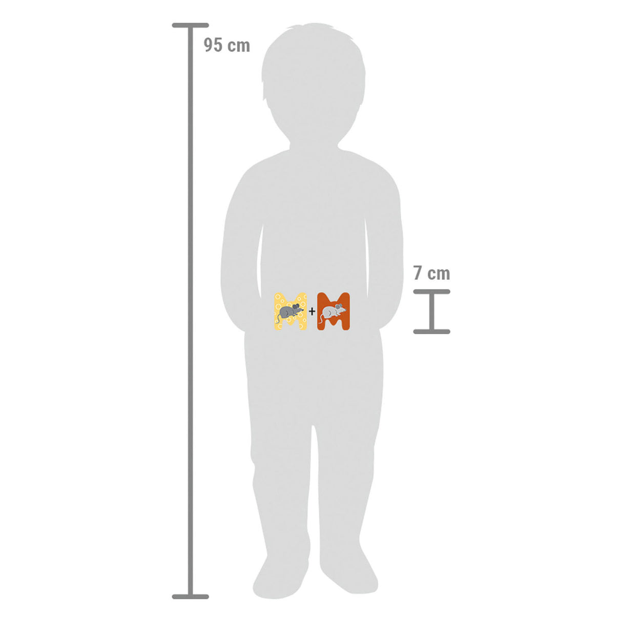 Kleiner Fuß - Holztiere Kinderbrief - m