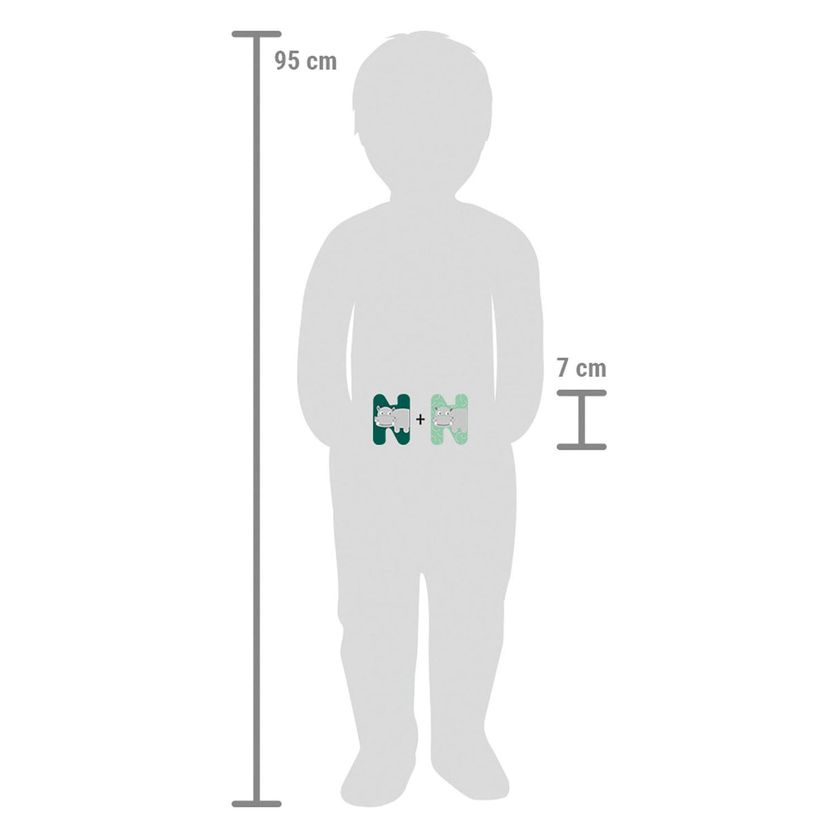 Kleiner Fuß - Holztiere Kinderbrief - n