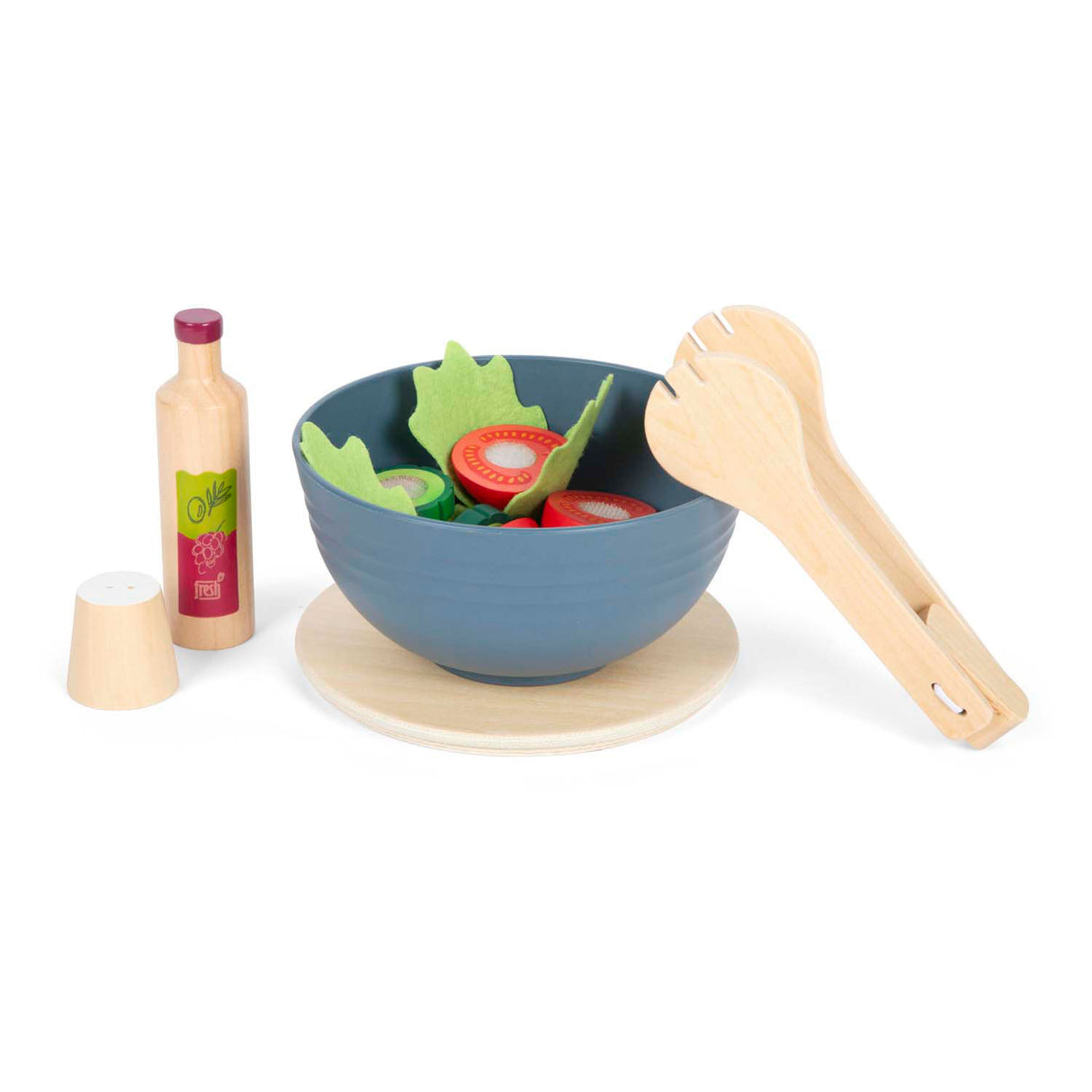 Kleiner Fuß - Holz -Food -Salat -Spielset, 11dlg.