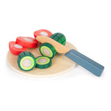 Small Foot - Ensemble de jeu de salade de plats en bois en bois, 11dlg.