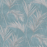 Dutch Wallcoverings Dutch Wallcoverings Wallpaper Palm Springs Blue and Gray