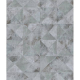 North Wall Noordwand Wallpaper Topchic Forme grafiche grigio metallico