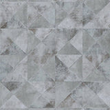 North Wall Noordwand Wallpaper Topchic Forme grafiche grigio metallico