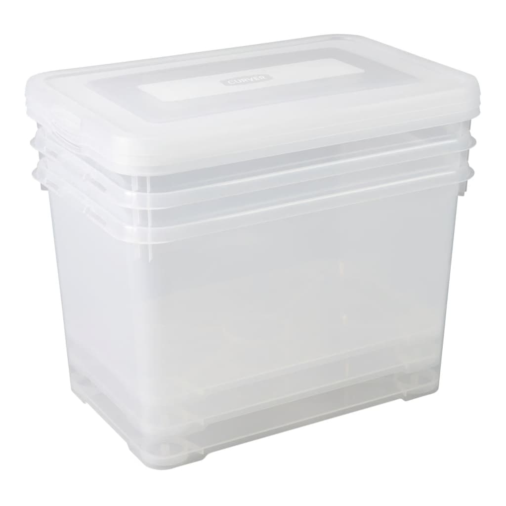 Curver Curver Storage Box Set Handy 3x65 L Transparent