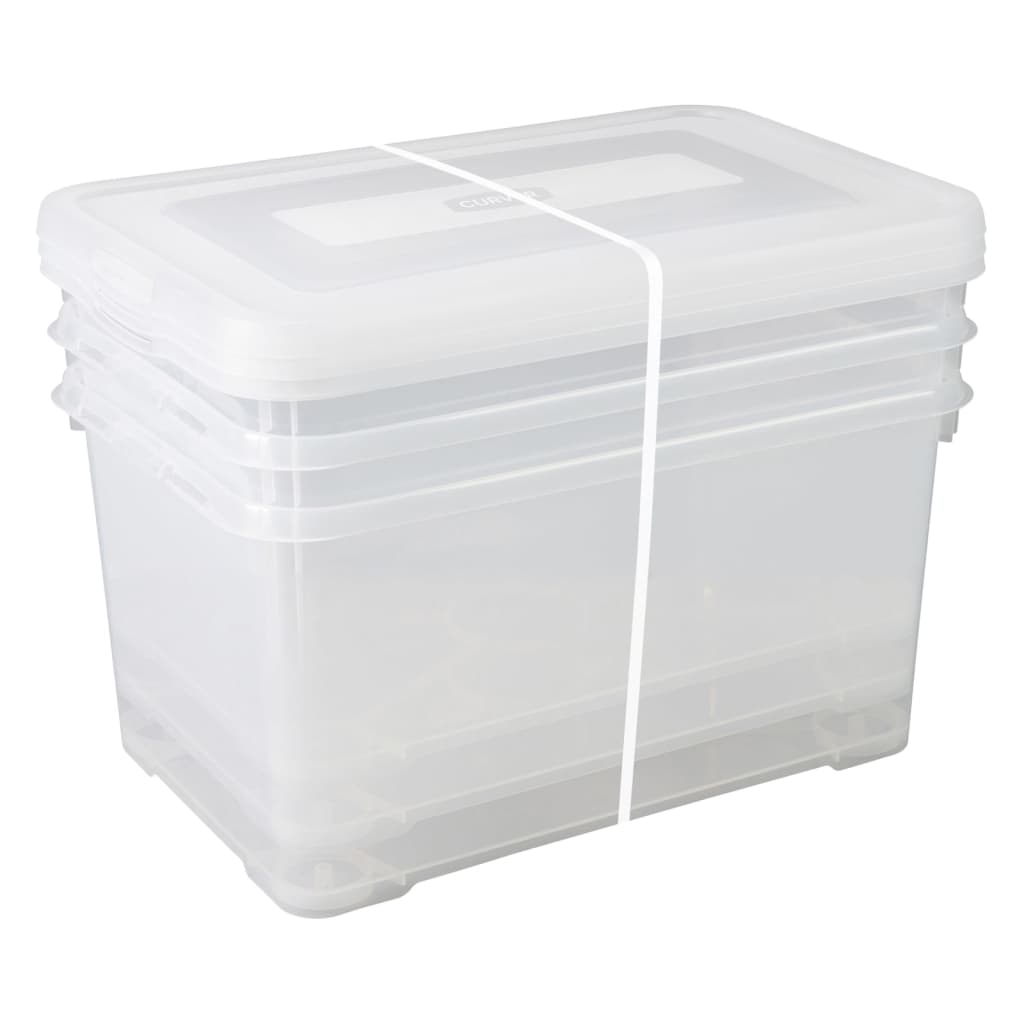 Curver Curver Storage Box Set Handy 3x50 L Transparente