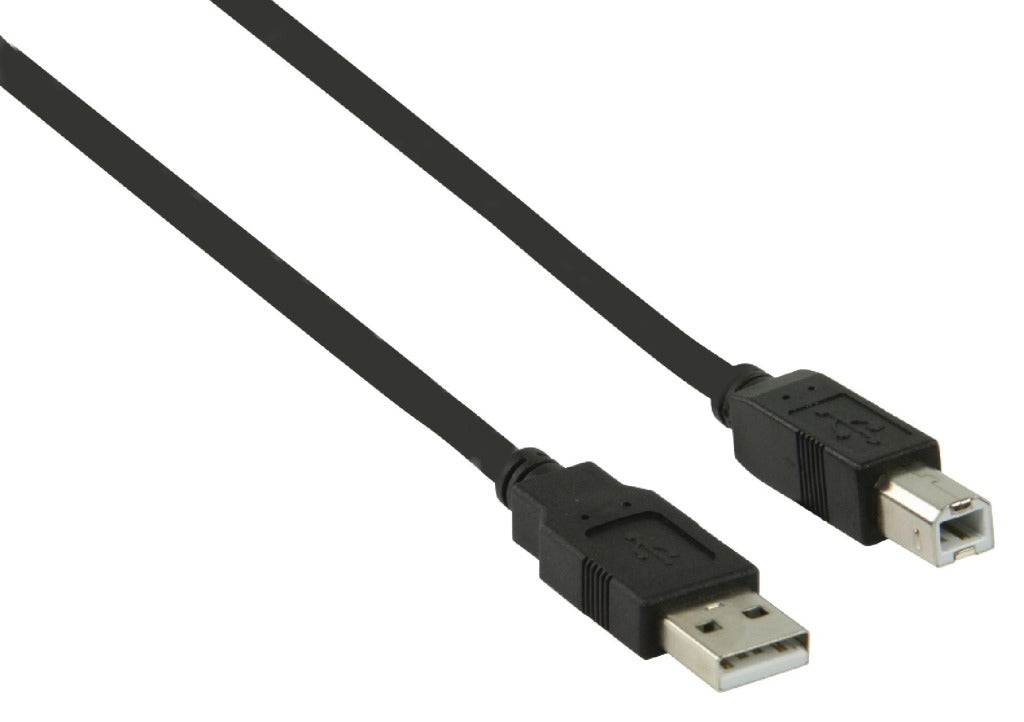 Valueline VLCP60100B10 USB 2.0 USB En hann - USB B hannkabel 1,00 m svart