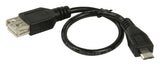 Valuelin Valueline VLCP60570B02 USB 2.0 USB MICRO B MALER USB A FEMALE ADAPTER Kabel 0,20 m Schwarz