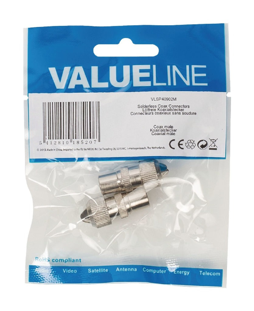 VALUELINE VALUELINE VLSP40902M United Coax Connectors Coax Metal