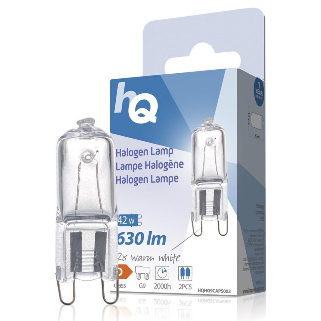 HQ HQ Halogeenlamp G9 42W 630LM 2800K