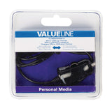 Valueline Valueline VLMB60890B10 Micro-usb-autolader Micro Usb Male 12v Autoaansluiting 1,00 M Zwart 2.1a