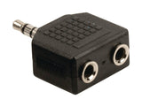 Valueline Valueline VLAB22945B Audio-Splitter 3.5 mm Male 2x female black