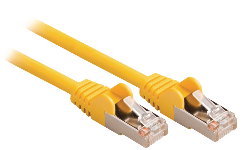 Valueline VLCP85121Y025 Cat5e SF UTP Network Cable RJ45 (8 8) Mann - RJ45 (8 8) Mann 0,25 m Gul