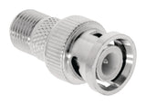 Valueline Vlsp41965M Antenna Adapter BNC Male - F -Connector Female Silver