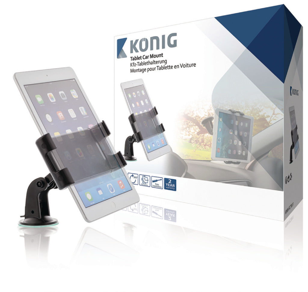 K ouml; nig Stmm-fcm11 Tablet Car Holder 360 Deg; 0,7 kg dréinen an ze kippen