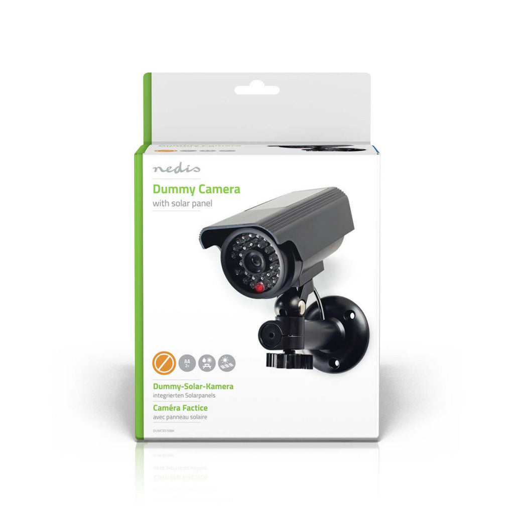 NEDIS DUMCBS10BK Dummy Security Camera Bullet IP44 Svart