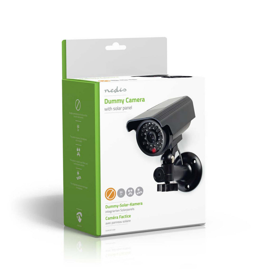 NEDIS DUMCBS10BK Dummy Security Camera Bullet IP44 Svart