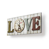 Nedis CLWA001WDL40 Wood style wall clock in list model #039; Love #039;