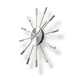 Nedis CLWA004MT34 Round Wall Clock Diameter 34 cm Silver