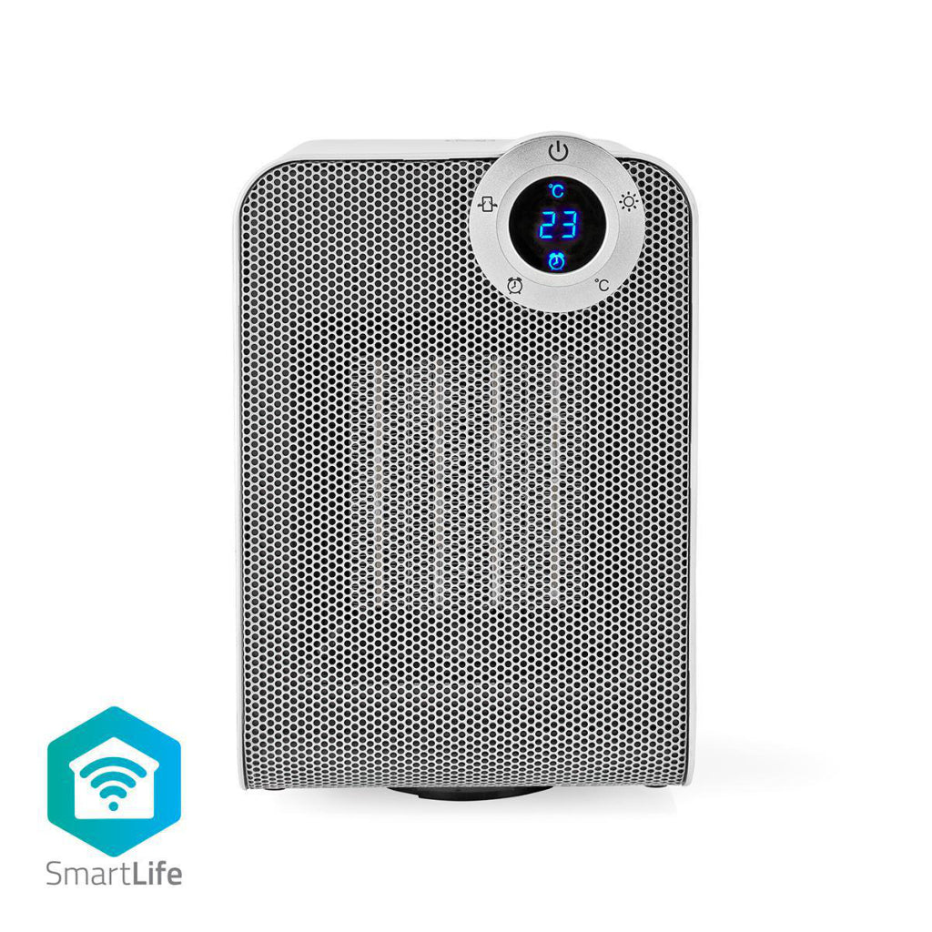 Nedis Wififnh20cwt Smart Wescing Ogrzewanie z kompaktowym termostatem Wi-Fi 1800 W White