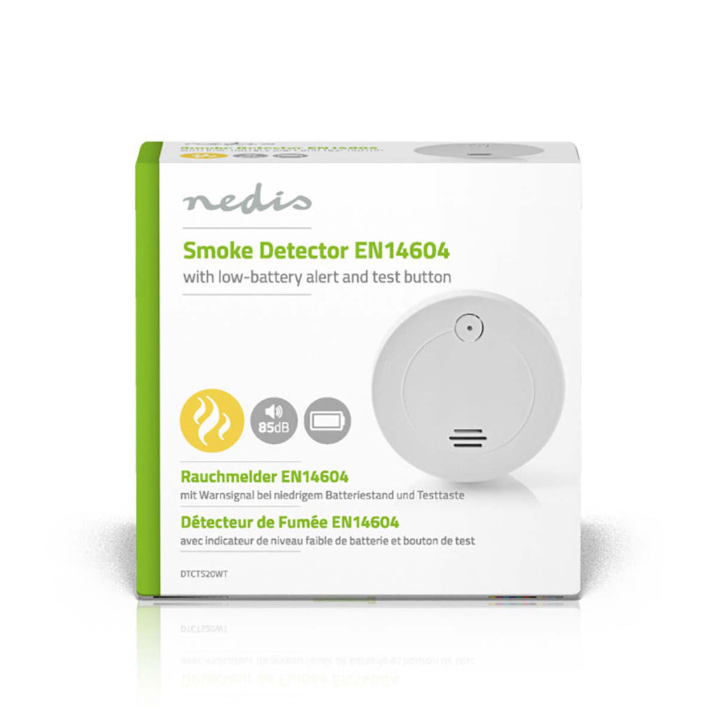 NEDIS DTCTS20WT Détecteur de fumée EN14604 Indicateur de batterie