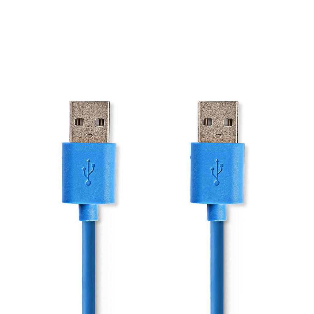 Nedis CCGP61000BU20 USB 3.0 Kabel En mand - En mandlig 2,0 m blå