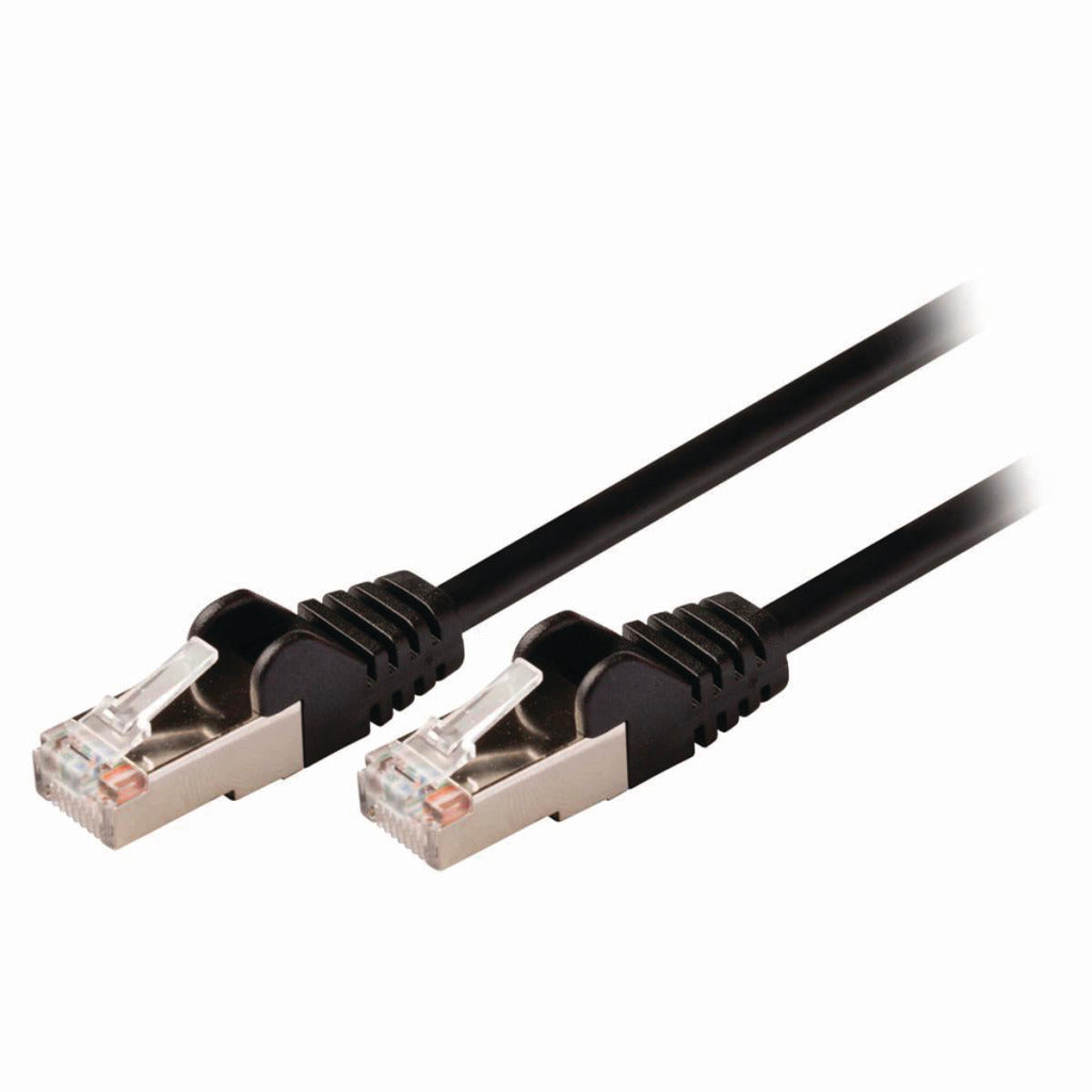 Nedis CCGP85121BK025 CAT5E SF UTP network cable RJ45 Male RJ45 Male 0.25 m Black