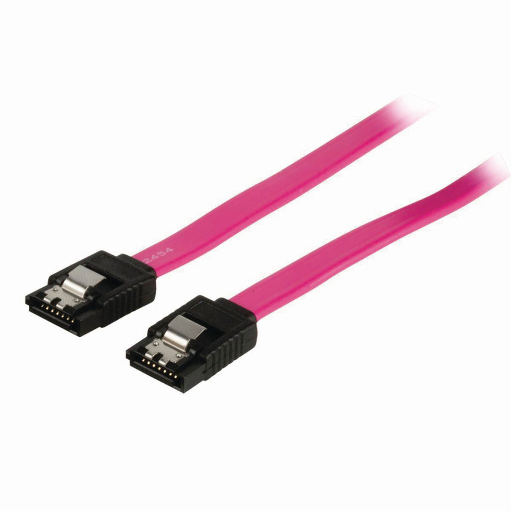 NEDIS CCGP73150RD05 DATA KABEL SATA 3 GB S SATA 7-stiftskinna med låsningssat 7-stiftskinna med lås 0,5 m röd