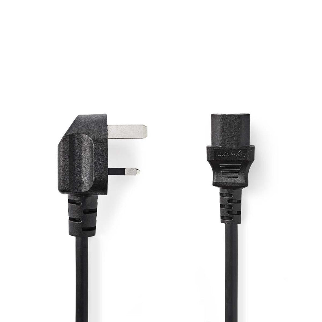 NEDIS CEGP11100BK20 Cable de alimentación Plug tipo G (VK) -IEC-320-C13 2.0 m Negro