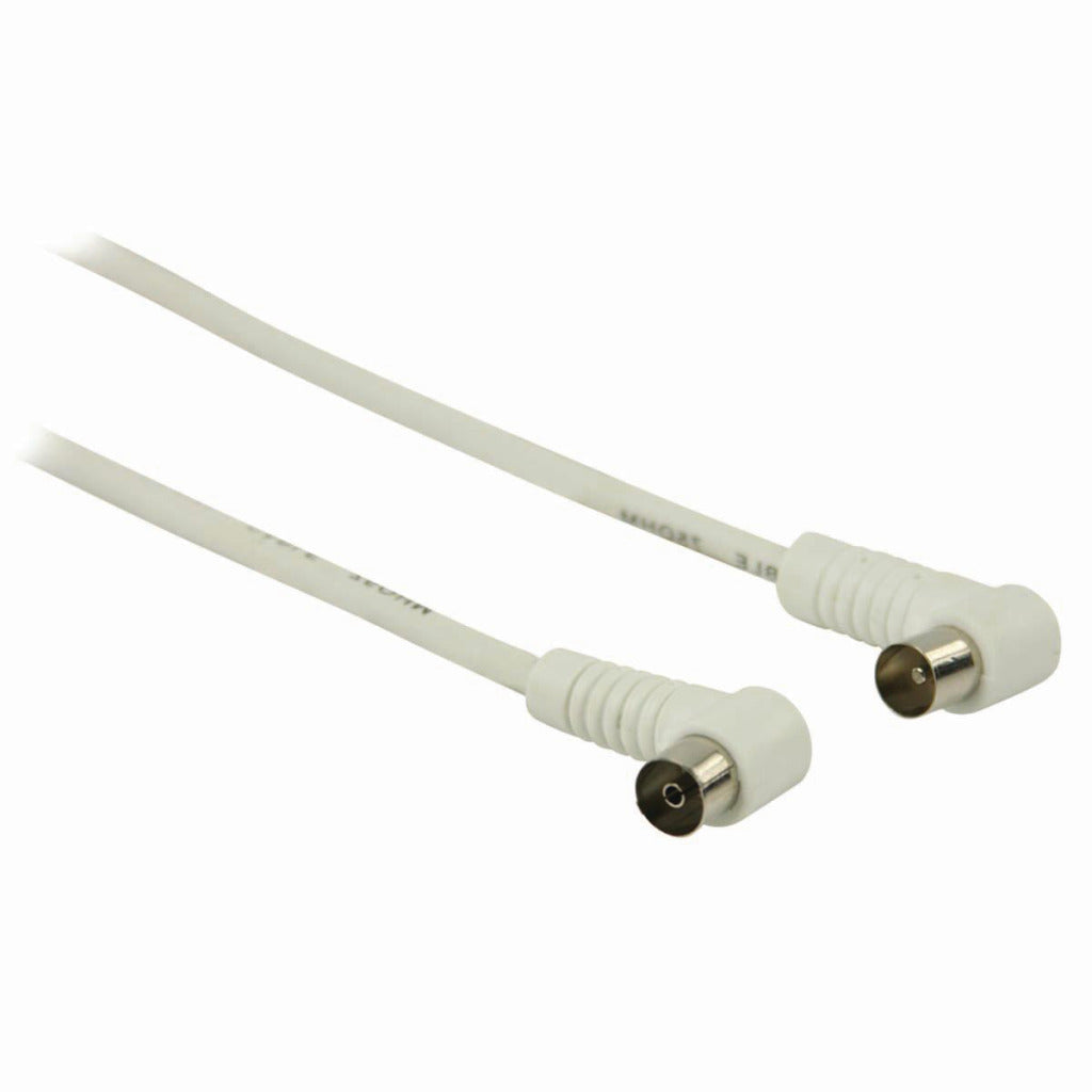 Nedis CSGP40100WT30 Coax Cable 90 DB IEC (COAX) MALE HAAKS - IEC (COAX) FEMALE MACK 3.0 m White