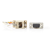 Nedis CCGP52820IV D-sub-adapter D-Sub 9-Pins kvinnelige-RJ45 (8p8c) kvinnelig elfenben