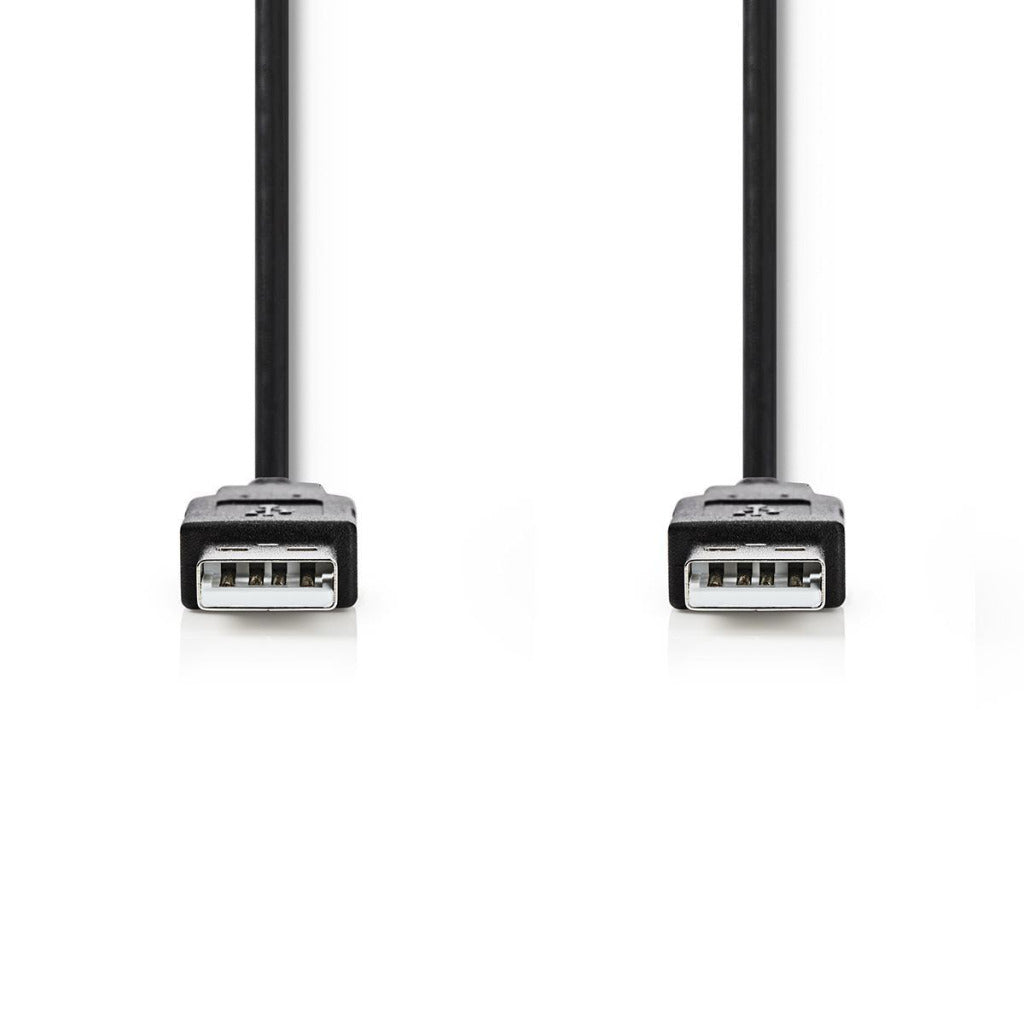 NEDIS CCGT60000BK10 KABEL USB 2,0 A MACK - moški 1,0 m črn