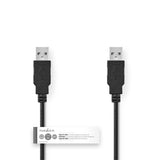 NEDIS CCGT60000BK10 CABLE USB 2.0 Un mâle - Un mâle 1,0 m noir