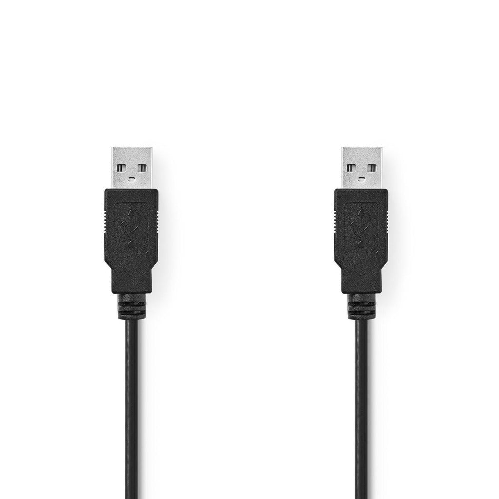 NEDIS CCGT60000BK20 CABLE USB 2.0 Un mâle un mâle 2,0 m noir