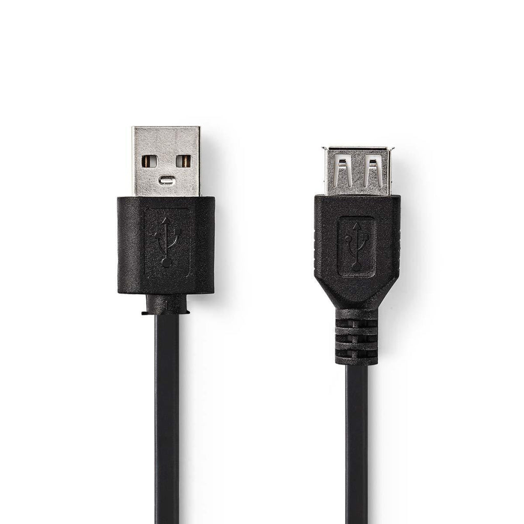 Nedis CCGT60010BK30 kabel USB 2.0 A moški - USB A samica 3,0 m črna