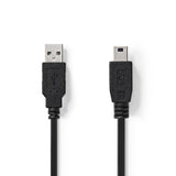 NEDIS CCGT60300BK10 KABEL USB 2,0 A moški - Mini 5 -popini moški 1,0 m črn