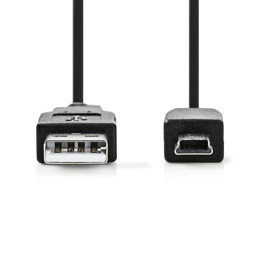 Nedis ccgt60300BK10 Kabel USB 2.0 A männlech - Mini 5 -Pins männlech 1.0 m schwaarz