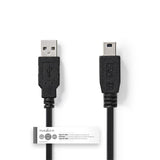 NEDIS CCGT60300BK10 CABLE USB 2.0 A MALIO - MINI 5 -PIN MALA 1.0 M NEGRO