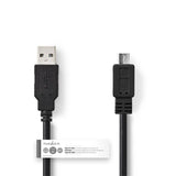 Nedis CCGT60500BK20 Kabel USB 2.0 A MALE - MICRO B MALER 2,0 M Schwarz