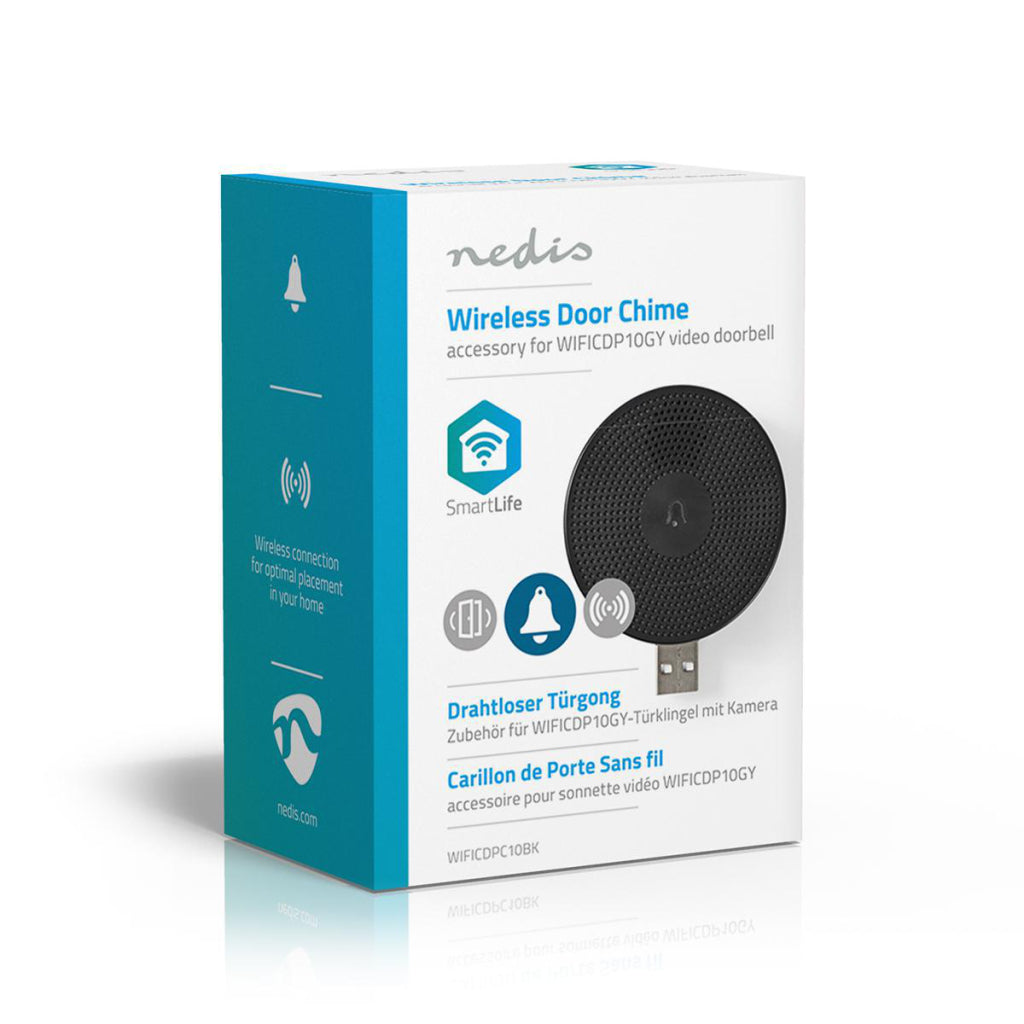 NEDIS WIFDPC10BK Wireless Door Investor Accessory för WIFDP10GY USB