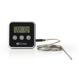 Nedis KATH105BK Vleesthermometer 0 250 deg;c Digitaal Display Timer