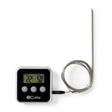 Nedis KATH105BK Vleesthermometer 0 250 deg;c Digitaal Display Timer