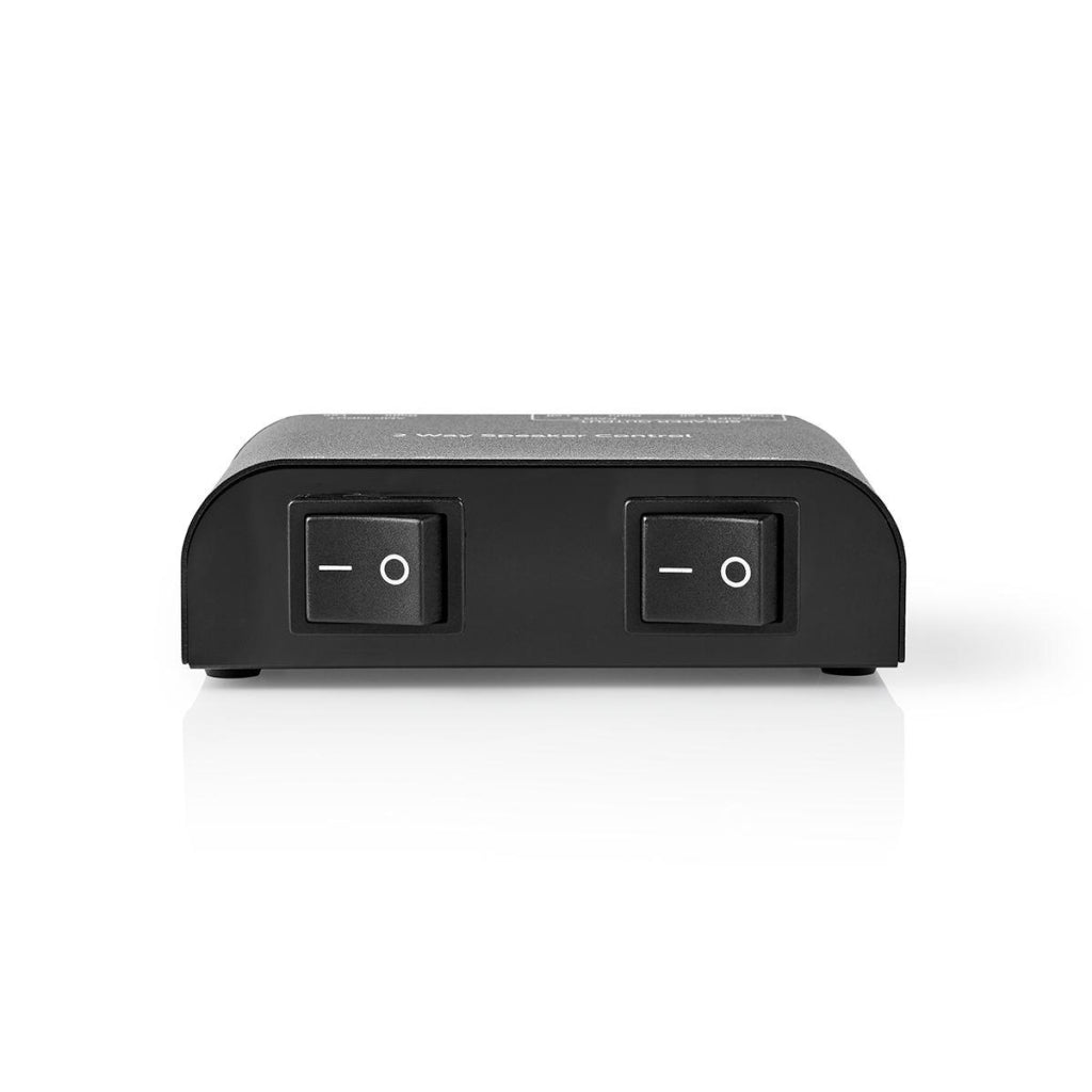 NEDIS ASWI2602BK Switch de altavoz 2 puertos Conexión de sujeción Negro